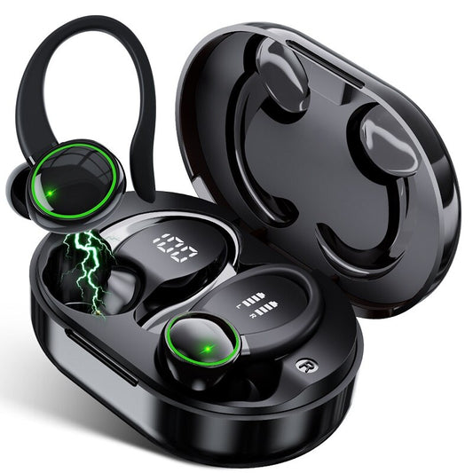 Bluetooth Earphone Outdoor Sports Wireless Headset 5.3 With Charging Bin Power Display Touch Control Headphone Stereo Earbuds
