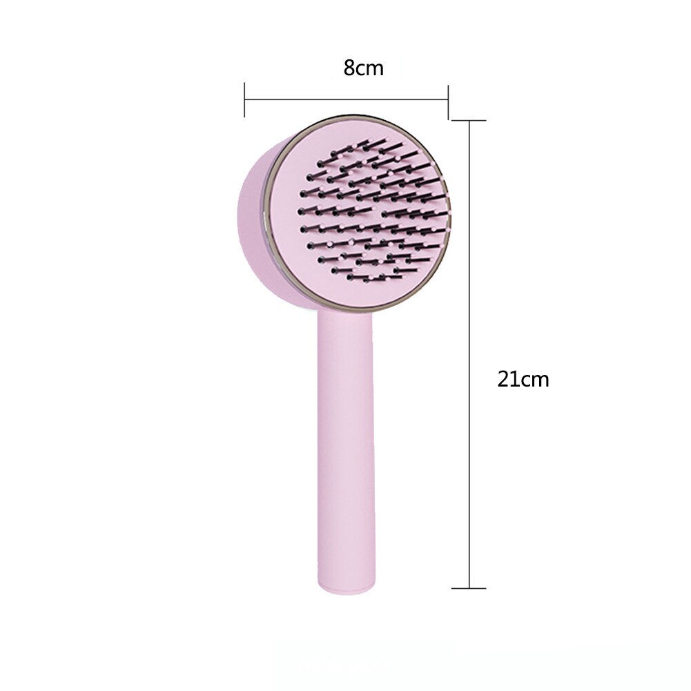 Massage Airbag Comb One-Key Clean Wet Dry Airbag Curly Hair Brush Self Cleaning Hair Brush Wide Teeth Air Cushion Hair Comb