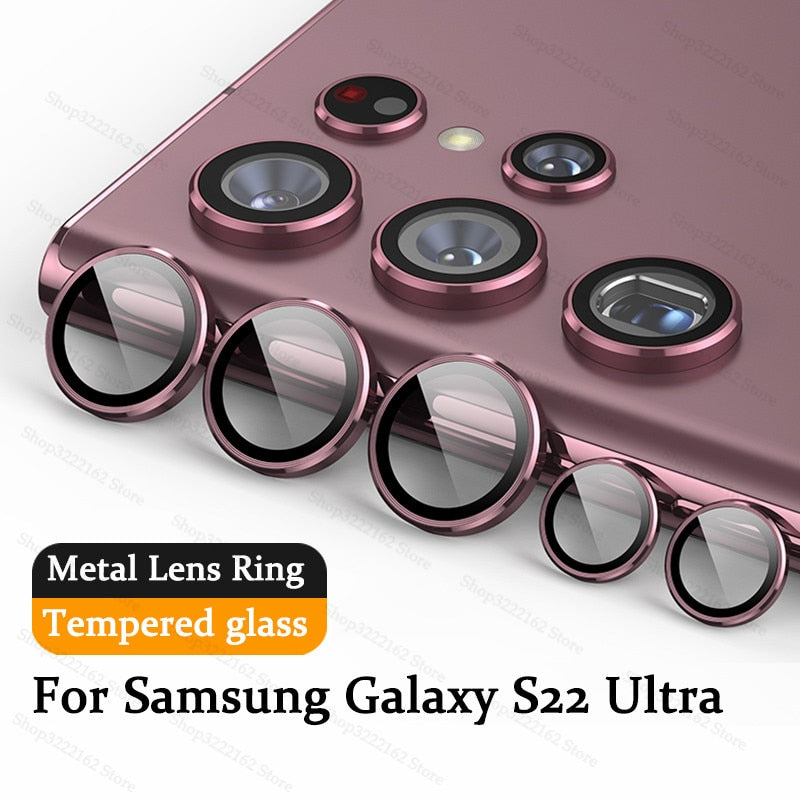 Camera Protector For Samsung S22 S23 Ultra 5G Camera Lens Protectors Metal Camera Case For Samsung S22Ultra S23 Plus Accessories