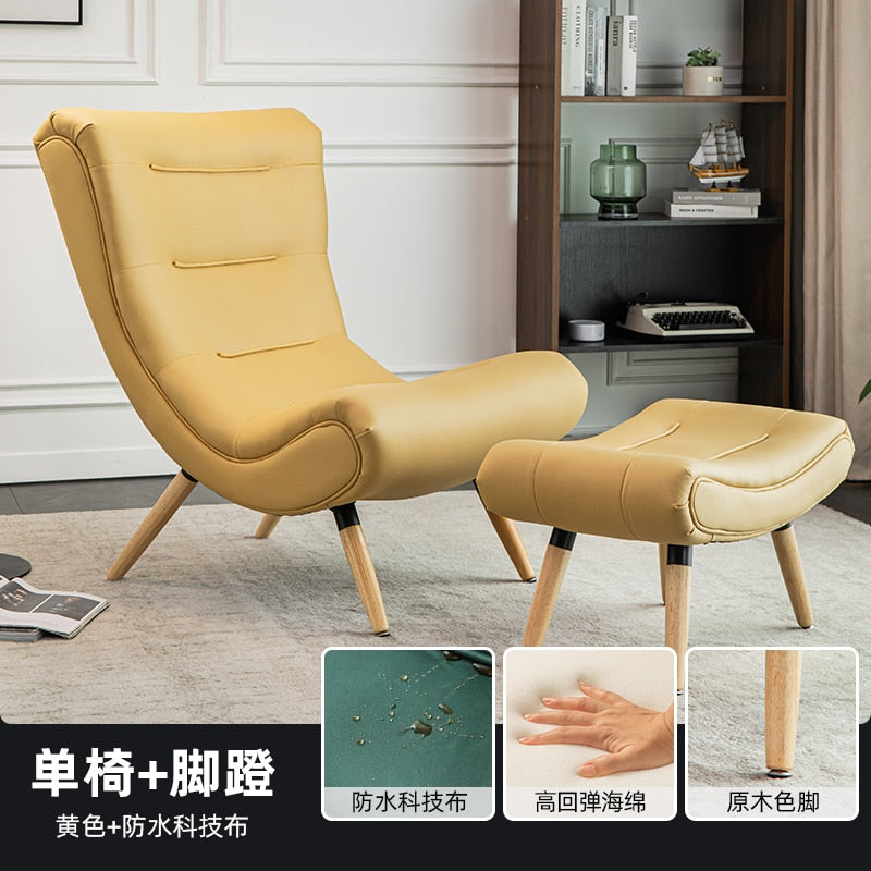 Designer Unique Chairs Green Comfortable Floor Recliner Living Room Chairs Soft Ultralight Dine Silla Plegable Indoor Supplies