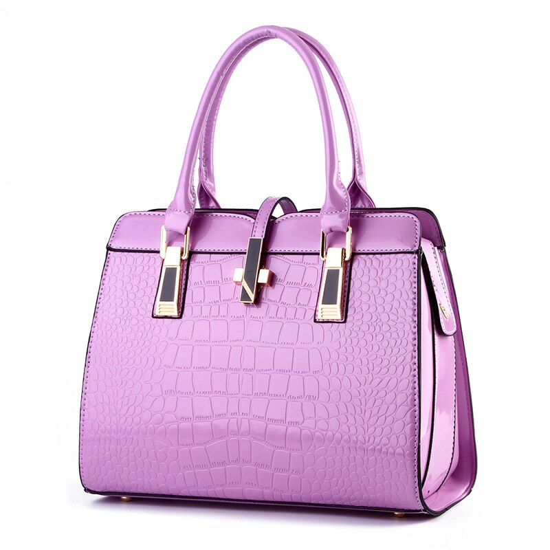 TRAVEASY 2022 Crocodile Print Fashion Handbag Women Shoulder Bag PU Leather OL Ladies Handbag Single Strape Shoulder Handbag