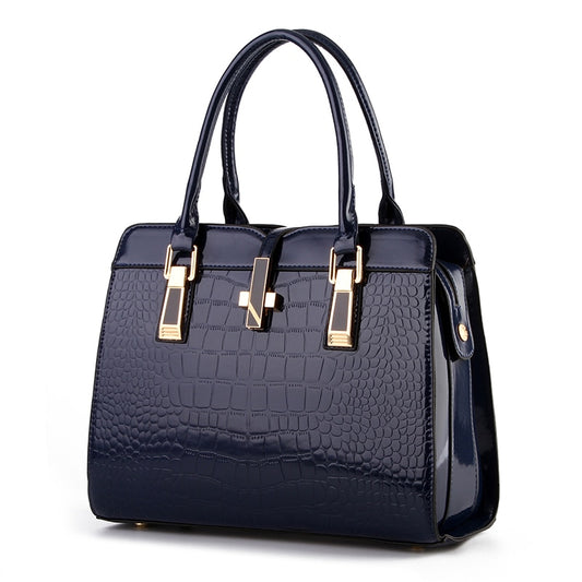 TRAVEASY 2022 Crocodile Print Fashion Handbag Women Shoulder Bag PU Leather OL Ladies Handbag Single Strape Shoulder Handbag