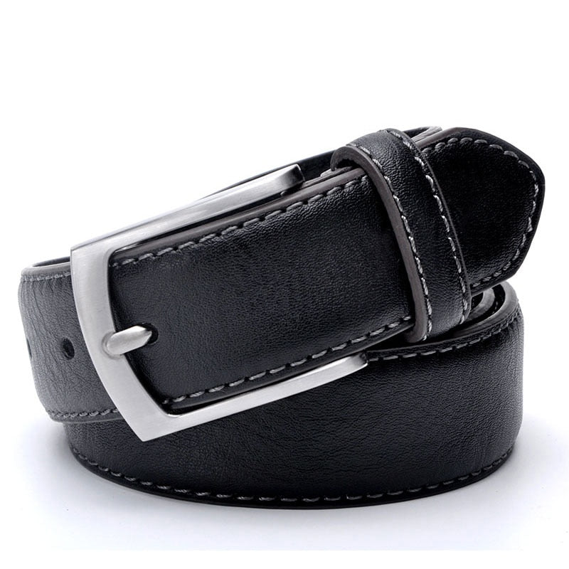 Fashion Men Belts Genuine Leather Luxury Designer Brown Vintage Waist Belt For Jeans Cinturon Cowboy Hombre Dropshipping