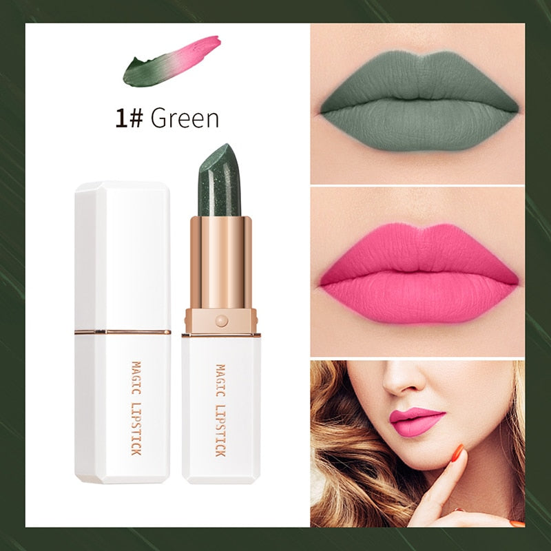 Lip Balm Blue Rose Lipstick Waterproof Temperature Color Changing Moisturizing Base Makeup Long Lasting Natural Beauty