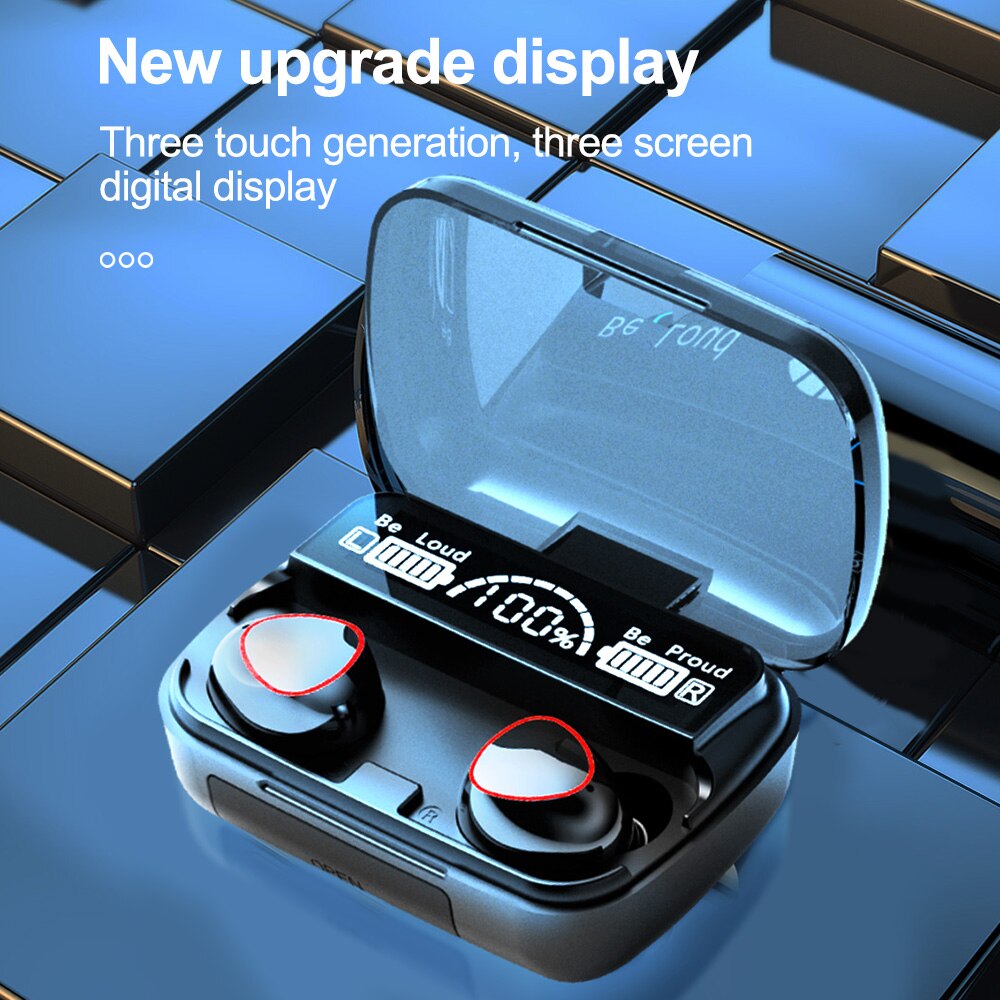 Hot Sell TWS BT5.1 Earphone Touch Control Wireless Earphones with LED Digital Display Earbuds Earphones