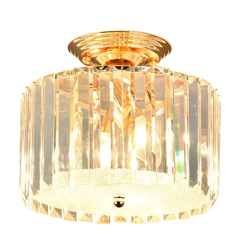 Luxury Crystal Ceiling Small Chandelier Living Room Decoration Bedroom Porch Corridor Led Indoor Pendant Lighting For Home