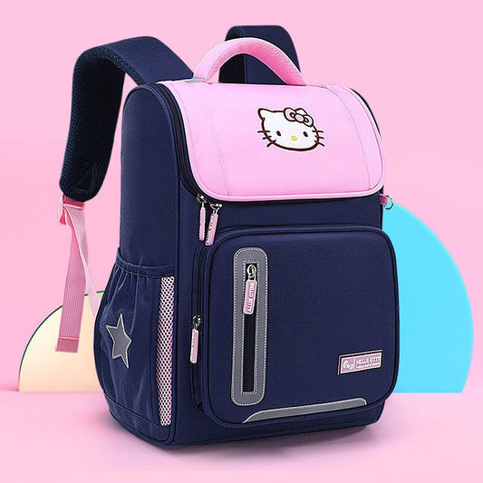 Sanrio Hello Kitty Bag Schoolbag Primary School Girls Girls Lightweight and Large Capacity Spine Protection Backpack