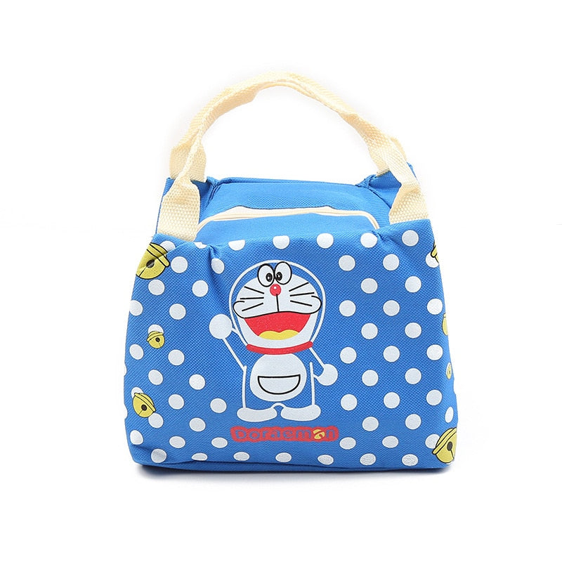 Portable Cartoon Lunch Box Thermal Picnic Food Insulation Bag Plush Doll Handbag Outdoor Container For Women Girl Kids Children