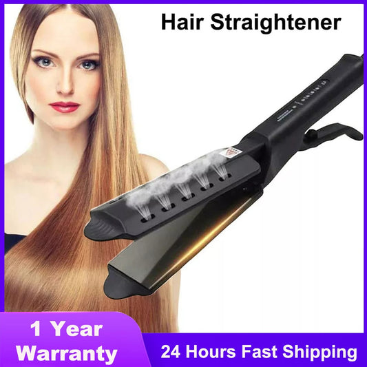 Steam Iron Hair Straightener Ceramic Ionic Four-gear Flat Iron Straightening Professional Hair Straighteners Steam Straightener