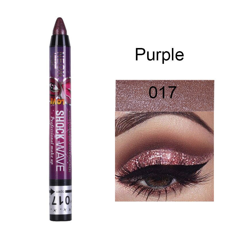 36 Colors Long-lasting Eyeshadow Pencil Waterproof Pigment Blue Brown Black Eyeliner Pen Women Fashion Color Eye Makeup Cosmetic