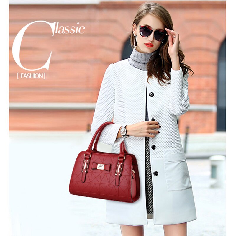 TRAVEASY 2022 New Women&#39;s Bag Female Korean Style Rhombic Pattern PU Leather Sweet Ladies Handbags Fashion Female Shoulder Bag