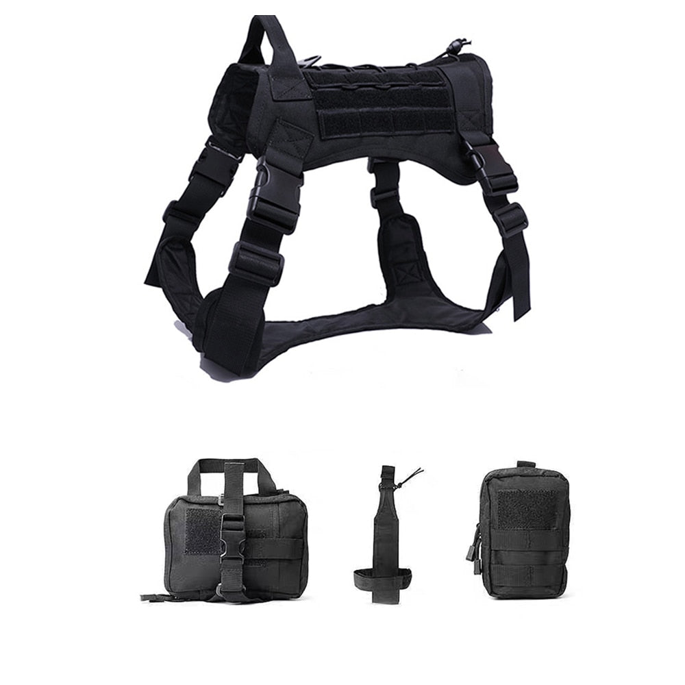 Tactical Dog Harness Pet Training Vest Dog Harness And Leash Set For Small Medium Big Dogs