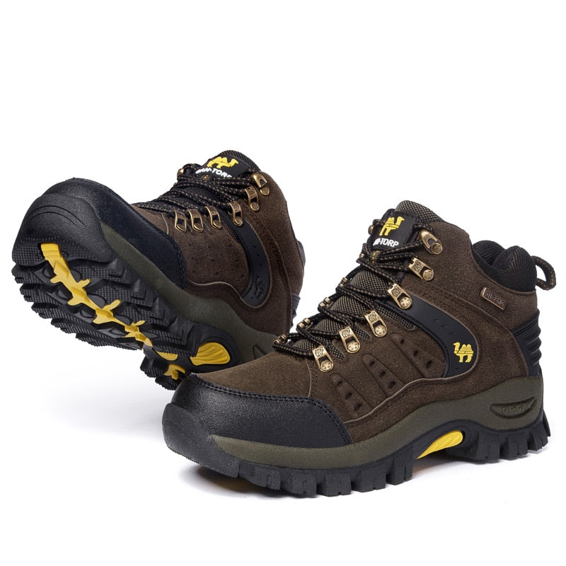 Large Size Outdoor Hiking Boots Men Women Non Slip Fashion Lace Up Climbing Winter Sneakers Cowboy Trekking Boots Summer Fashion
