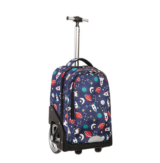 19 Inch School Rolling Backpack Bag Travel Trolley backpack bags for teenagers Children School Wheeled backpack On wheels boys