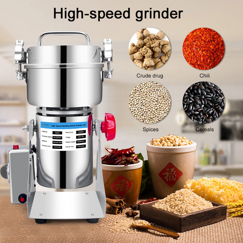 220V EU/UK Plug Good Quality Dry Food Herb Coffee Grinder Spices Mill Medicine Wheat