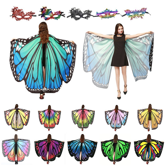 Butterfly Wings for Women Halloween Costume Adult Costume Cosplay Woman Cape Butterfly Costume