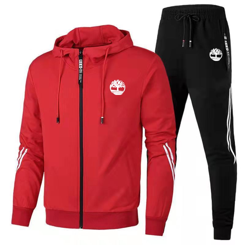 New Men&#39;s Tracksuits Fashion Print Autumn Winter Man Zipper Hoodie + Sweatpants Sets Running Brand Casual High Quality Sport Kit