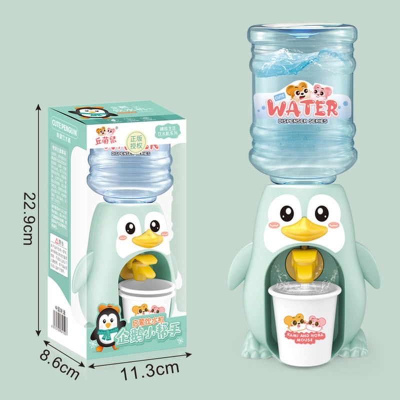 Mini Water Dispenser Baby Toy Drinking Water Hand Press Water Bottle Pump Cooler Lifelike Cute Children Cosplsy Props Home