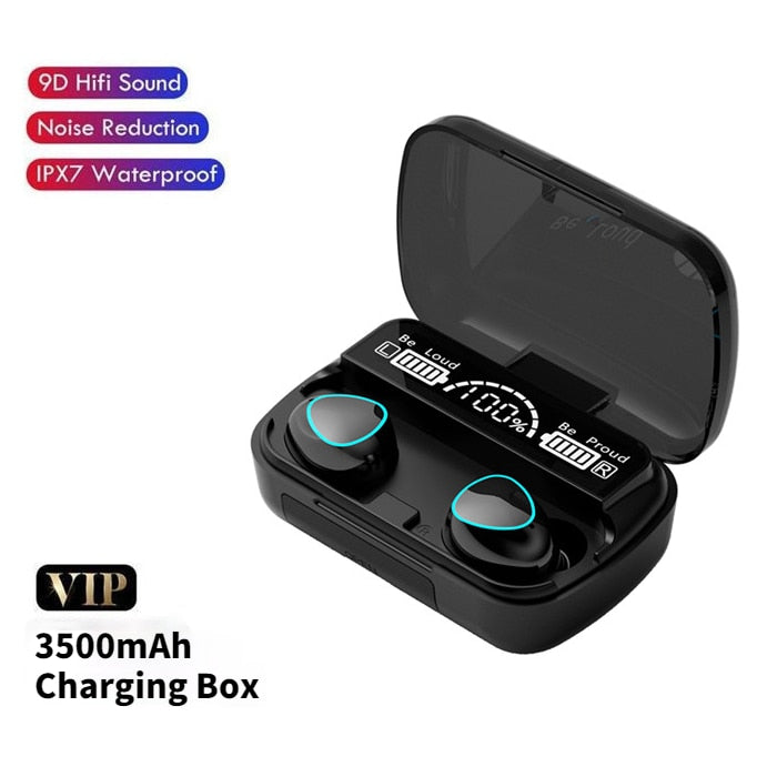 Bluetooth Earphone TWS Wireless Headphones Waterproof Sport Wireless Earbuds Stereo Music Gaming Headset &amp; MIC 3500 Charging Box