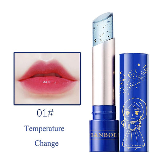 Lip Balm Blue Rose Lipstick Waterproof Temperature Color Changing Moisturizing Base Makeup Long Lasting Natural Beauty