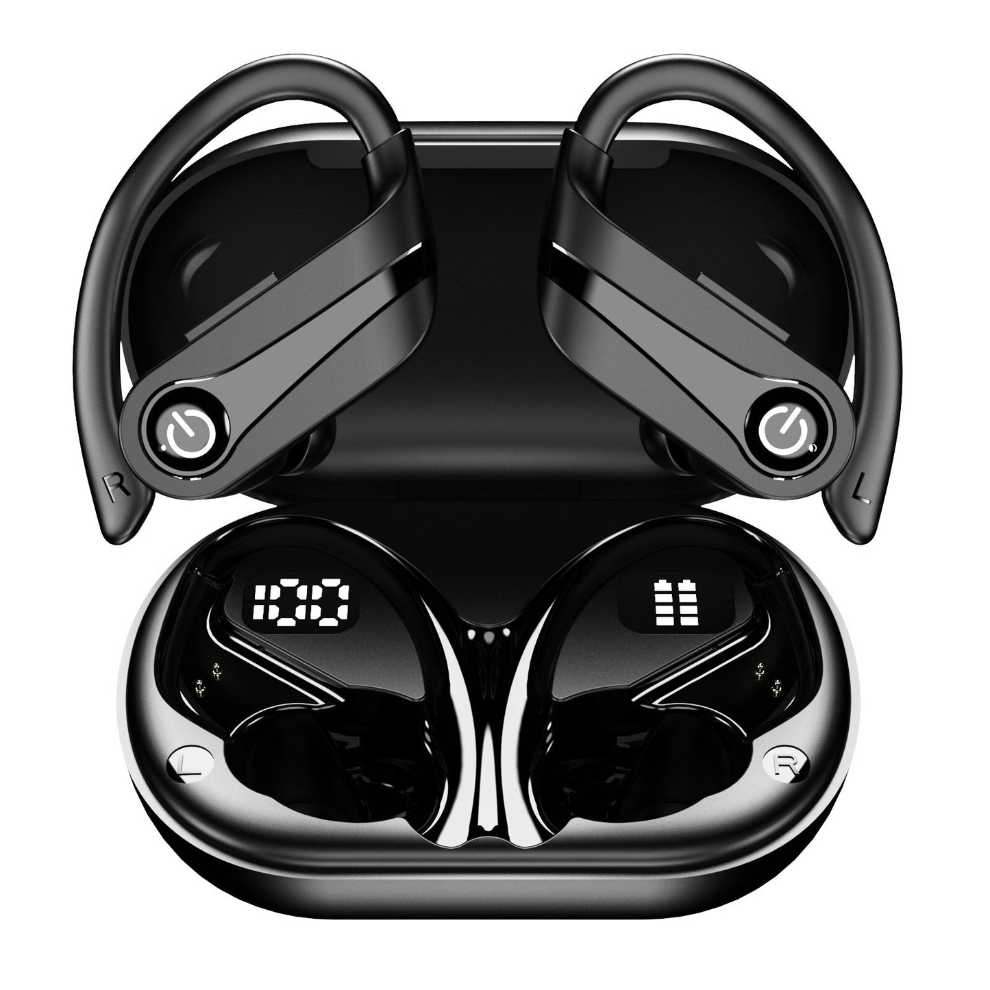 TWS Sports Earbuds Bluetooth 5.3 HIFI Bass Wireless Headphone LED Display Handsfree Earphone Noise Cancelling Waterproof Headset