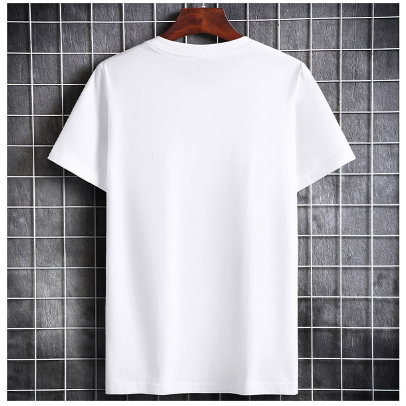 T Shirts Men New Arrival 2022 Summer Slim Fit Top Men`s Short Sleeve T-Shirt Casual T Cotton shirt Men Daily Clothing White Tee