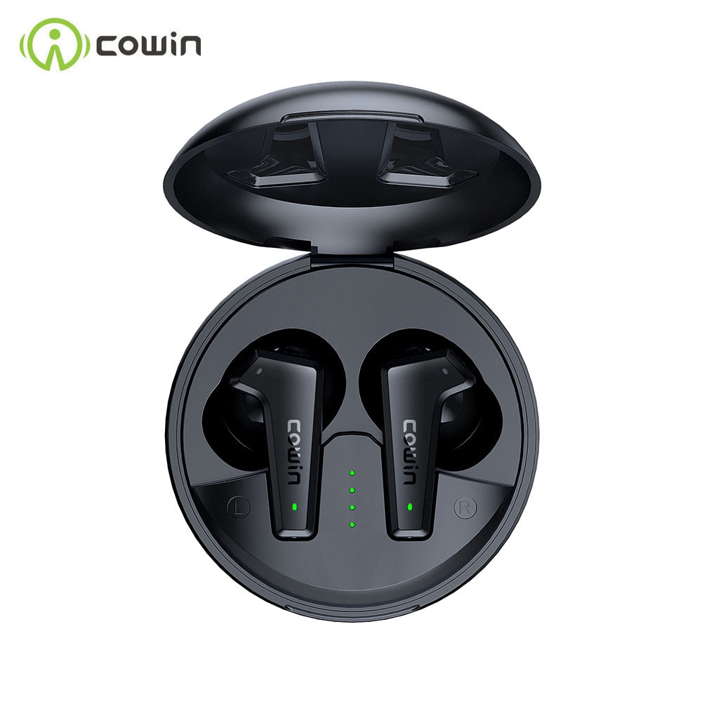 Cowin ApexElite[Upgraded] Hybrid Active Noise Cancelling Wireless Headphones Bluetooth 5.2 Earphones HiFi Sport Earbuds ANC