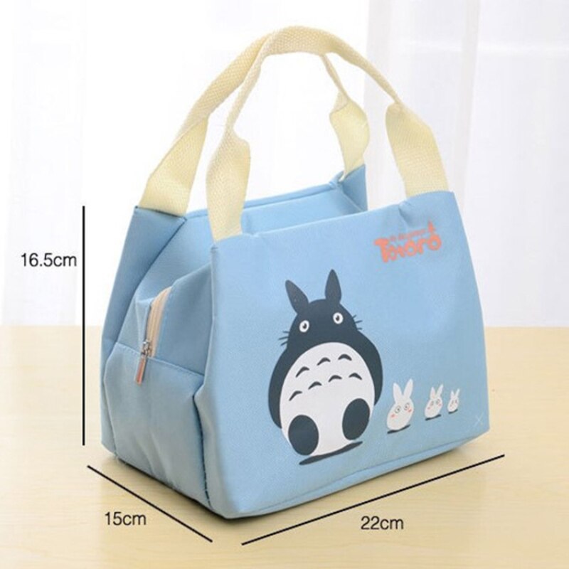 Portable Cartoon Lunch Box Thermal Picnic Food Insulation Bag Plush Doll Handbag Outdoor Container For Women Girl Kids Children