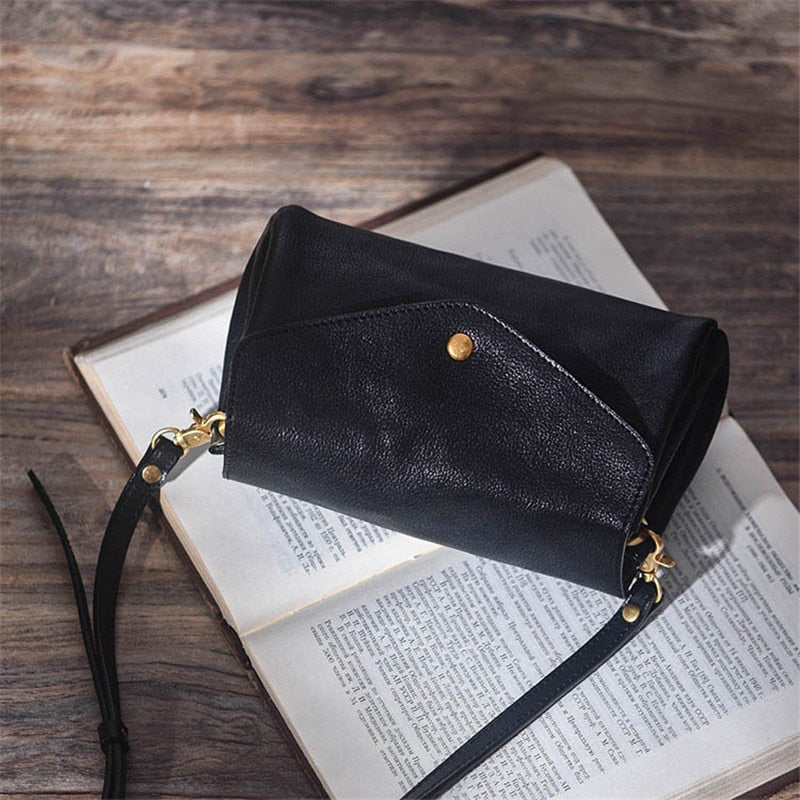 PNDME casual simple high-quality genuine leather women&#39;s small crossbody bag weekend outdoor natural real cowhide shoulder bag