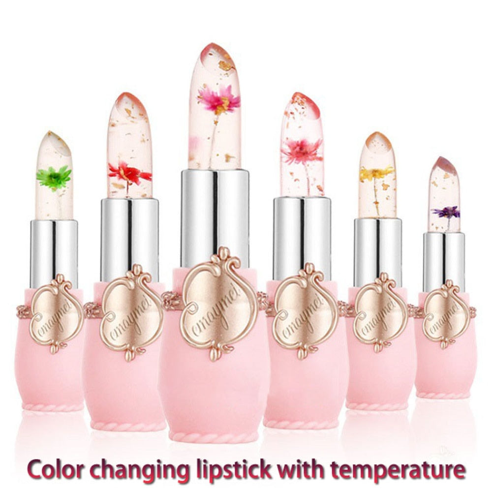 6-pack Transparent Moisturizing Jelly Lipstick Moisturizing Color Changing Lipstick Set Wholesale Make Up  Matte Lipstick