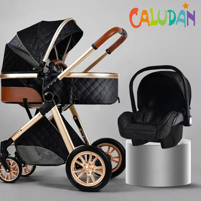 New Baby Stroller 3 in 1 High Landscape Stroller Reclining Baby Carriage Foldable Stroller Baby Bassinet Puchair Newborn