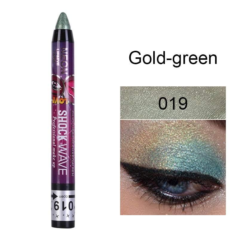 36 Colors Long-lasting Eyeshadow Pencil Waterproof Pigment Blue Brown Black Eyeliner Pen Women Fashion Color Eye Makeup Cosmetic