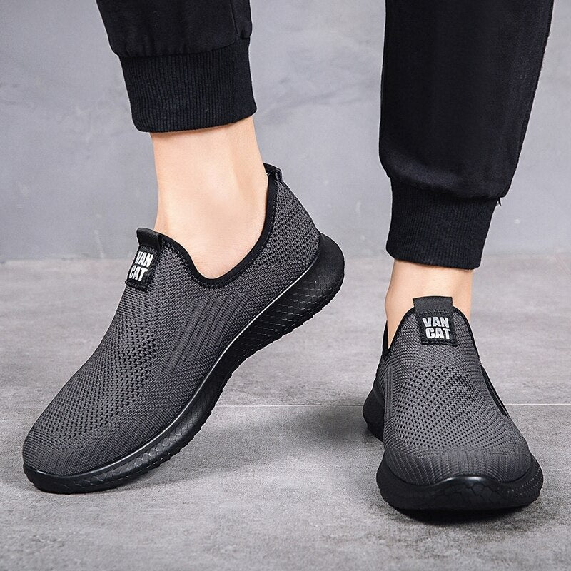 Men&#39;s Shoes Men Sports Shoes High Quality Casual Shoes Men Slip-On Sneakers Summer Outdoor Driving Comfortable Massage Loafers