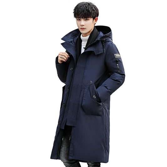 2022 Winter Down Jacket Men Fashion Thick Warm Long Jackets Parkas Mens Hooded Jacket Autumn Winter Trench Coat Male Clothes