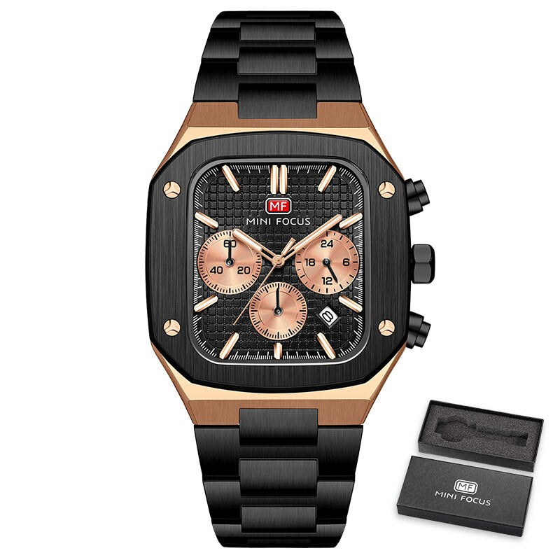 MINI FOCUS Mens Watches Top Brand Luxury Fashion &amp; Casual Men Watch Chronograph Quartz Analog Subdial Hands Wristwatches Male