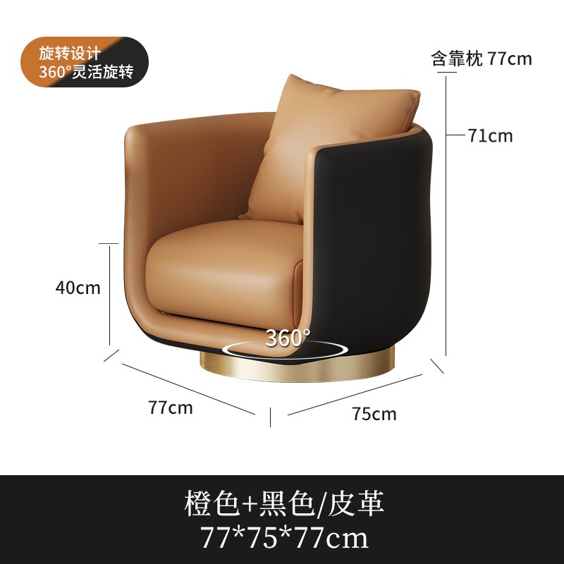 Nordic Living Room Chair Lounge Accent Vanity Salon Office Luxury Designer Chair Bedroom Arm Lazy Fauteuil Salon Dining Chairs