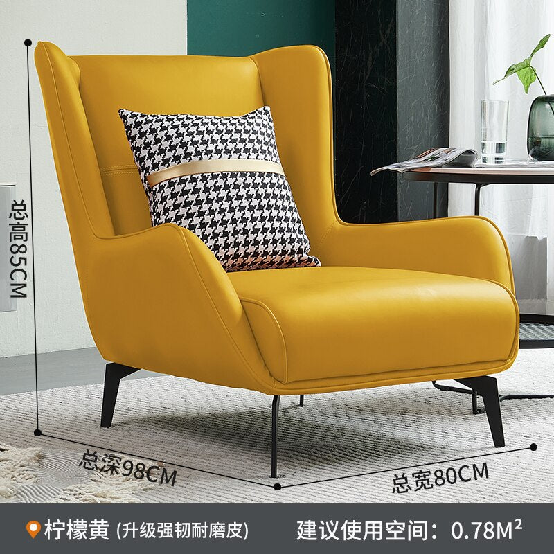 Antiques Vintage Chairs Unique Leather Lounge Elbow Support Living Room Chairs Soft Clear Fauteuil Salon Household Essentials