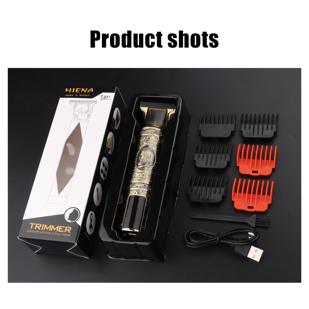 Vintage T9 Electric Hair Clipper Hair Cutting Machine Professional Men&#39;s Electric Shaver Rechargeable Barber trimmer for men USB