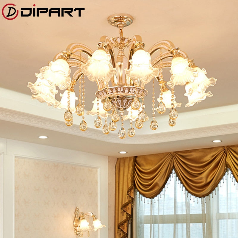 Gold crystal chandelier modern lighting for living room dinning room Chandelier lights Crystal k9 chandeliers Crystal Lights