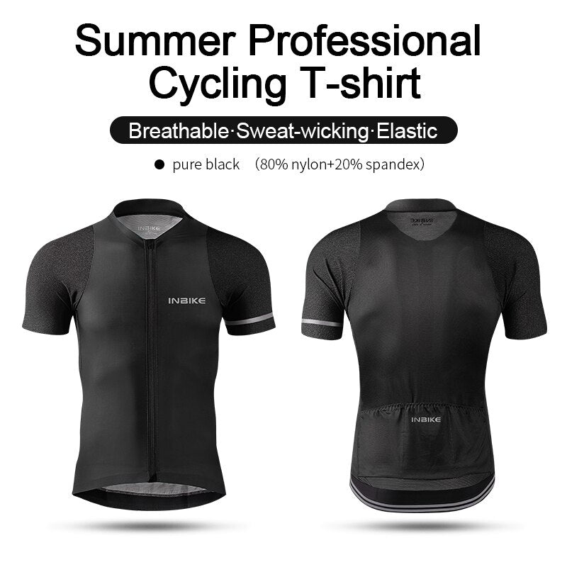 INBIKE Pro Cycling Jersey MTB Bike Summer Short Sleeve Clothes Ropa Ciclismo Fitness Shirt New Men Bicycle Jerseys Clothes JS003