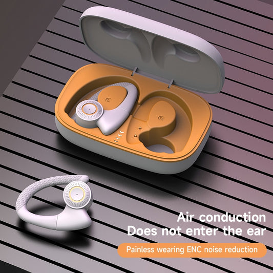 Air Conduction BluetoothH eadphones Noise Reduction Sports Waterproof Wireless Earphones Ear Hooks Headsets HiFi Bass Earbuds