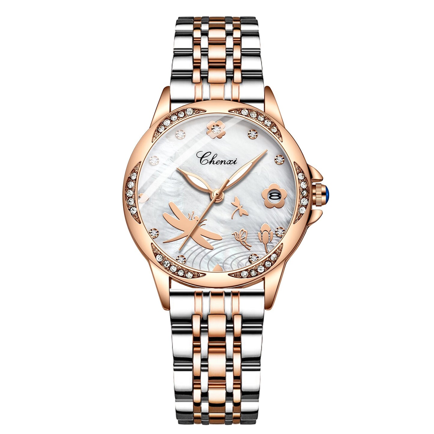 CHENXI Top Brand Women&#39;s Watches Classic Analog Quartz Ladies Bracelet Wristwatch Casual Leather Women Waterproof Watch