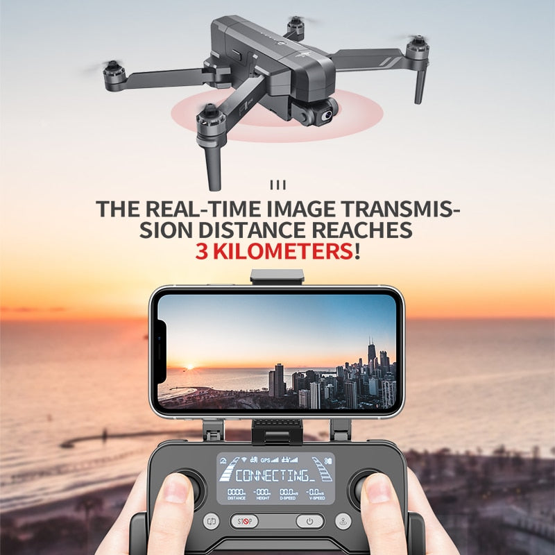 SJRC F11S 4K Pro Drone 4K Profesional 5G WiFi EIS 2 Axis Gimbal With HD Camera GPS Brushless Quadcopter Professional F11 RC Dron