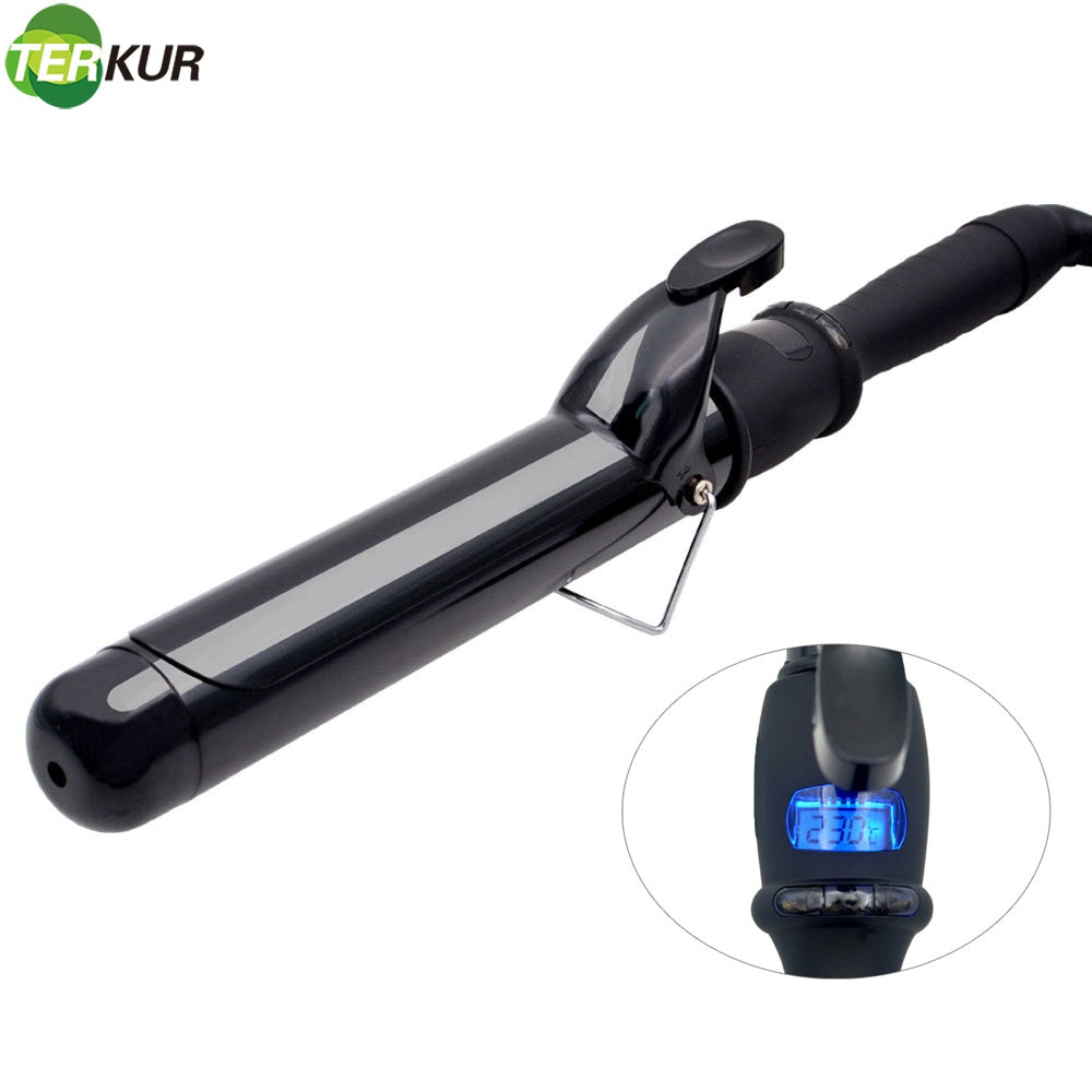 Curling Iron with Tourmaline Ceramic Coating Hair Curler Wand Anti-scalding Insulated Tip Salon Curly Waver Maker Styling Tools