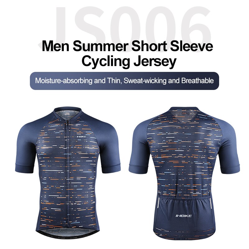 INBIKE Men Cycling Jersey Breathable MTB Bike Shirt Downhill Jersey Summer Pro Mountain Road Bicycle Short Sleeve Clothing JS008