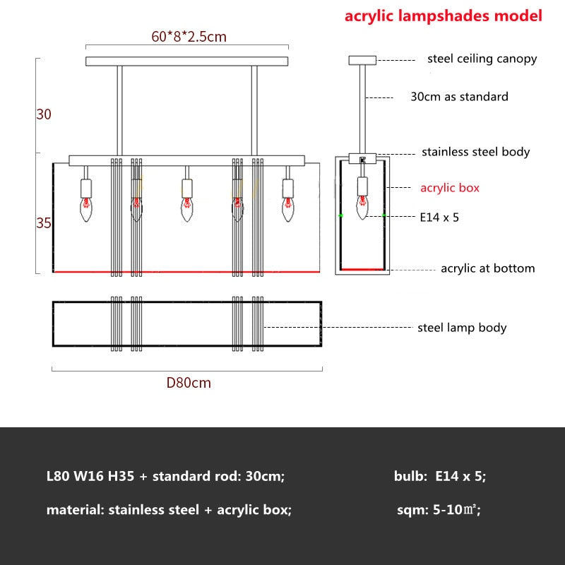 American Luxury Steel Led E14 Pendant Lights Dining Room Gold Lustre Straight Hanging Lamp Deco Indoor Lighting Fixtures Lamp