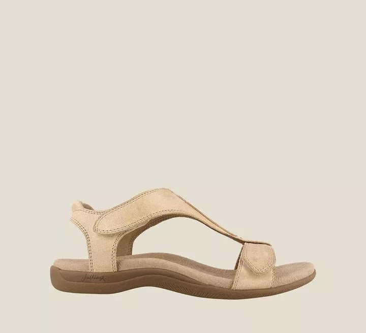 2022 New Women Summer Open Toe Comfy Sandals Super Soft Sole Premium Orthopedic Low Heels Women Sandals Large Size 35~43