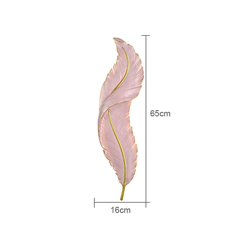 Modern Minimalist Living Room Tv Background Feather Wall Lamp Bedroom Bedside Decorative Nordic Luxury Indoor Lighting For Home