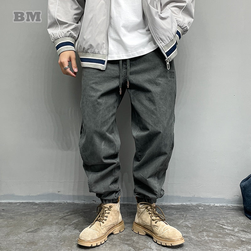 Japanese Streetwear High Quality Cargo Pans Men Clothing Harajuku Casual Joggers Plus Size Korean Fashion Tactical Trousers