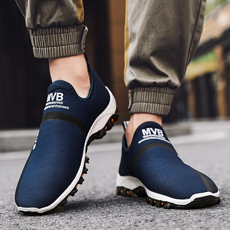 New Summer Mesh Men Shoes Lightweight Sneakers Men Fashion Casual Walking Shoes Breathable Slip On Men Loafers Zapatillas Hombre